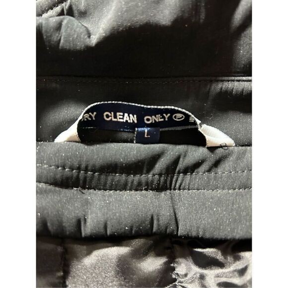 Ralph Lauren Large (L) Wool Blend Black Jacket Removable Liner Rain Stain Repell - Picture 3 of 8